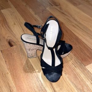 Cork Platform Heels - Size 8